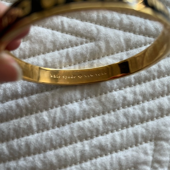 kate spade gold and black uptown downtown bangle bracelet - Picture 3 of 4
